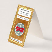 Weergave van het moederbord | Personeel Visitekaar Visitekaartjes (Achterkant)