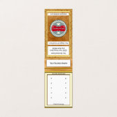 Weergave van het moederbord | Personeel Visitekaar Visitekaartjes (Buitenkant ongevouwen)