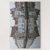 Weergaven van de gebouwen in de rivierwaterloop legpuzzel (Verticaal)