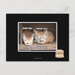 Weergaveopties pagina briefkaart