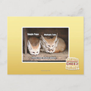 Weergaveopties pagina briefkaart