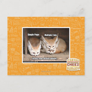 Weergaveopties pagina briefkaart