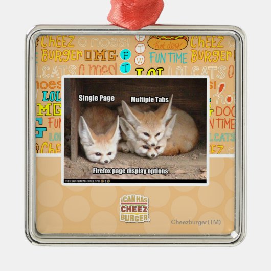 Weergaveopties pagina metalen ornament (Voorkant)