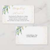 Weergaveschower: geen groene wrap, Gold-platform Informatiekaartje (Voorkant / Achterkant)