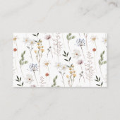 Weergaveschower voor wilde bloemen informatiekaartje (Achterkant)