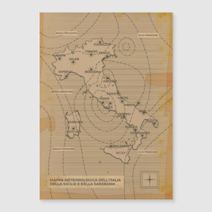 weerkaart van Italië, Scilly en Sardinië