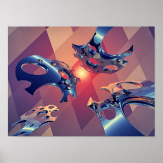 Weerkaatsingen van Lichtvlucht Poster