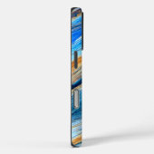 weerkaatste blauwe schuur Case-Mate iPhone case (Achterkant / Rechts)