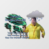 Weerman Bill Raamsticker (Vel)