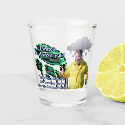 Weerman Bill Shot Glas (Voorkant)