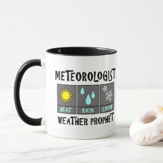 weerprofeet van de meteoroloog mok