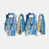 weersblauw hout bedankdoosjes (Uitgevouwen)