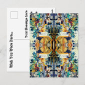 weerspiegelde geest. Afmetingen Briefkaart (Voorkant / Achterkant)