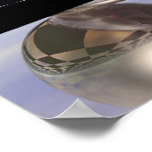 Weerspiegelende werelden poster (Hoek)