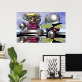 Weerspiegelende werelden poster (Thuiskantoor)