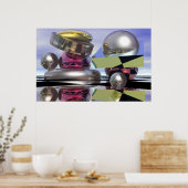 Weerspiegelende werelden poster (Keuken)