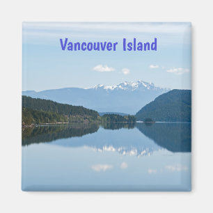 Weerspiegeling in een meer - Vancouver Island, Can Magneet