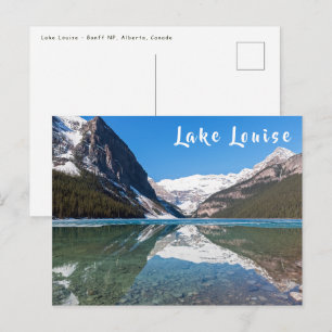 Weerspiegeling op Lake Louise - Banff NP, Canada Briefkaart