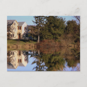 Weerspiegelingen in Rhonda Briefkaart
