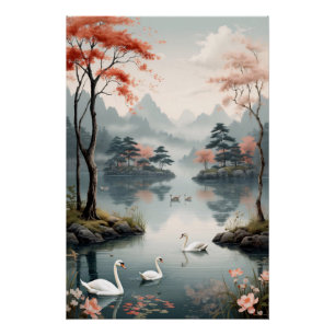 Weerspiegelingen van Sereniteit Perfect Poster