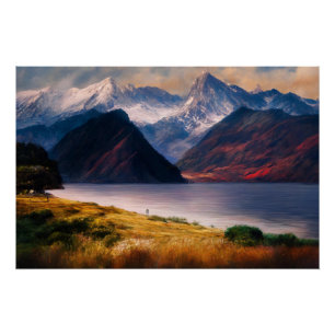 Weerspiegelingen van Zonsondergang Perfect Poster
