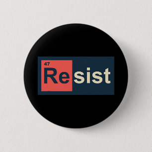 Weersta 47 Periodiek Tafel Anti Trump Ronde Button 5,7 Cm