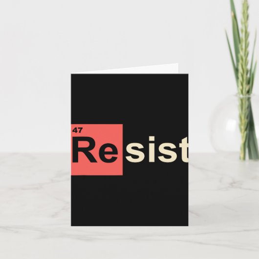 Weersta 47 Trump Element Chemisch Symbool Kaart (Voorkant)