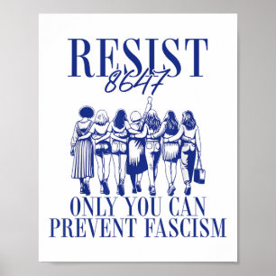Weersta 8647 Alleen jij kunt fascisme feministisch Poster