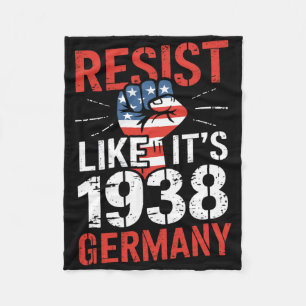 Weersta alsof het 1938 Duitsland Activist Afwijzen Fleece Deken