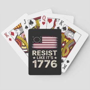 Weersta alsof het de Amerikaanse conservatieve vla Pokerkaarten