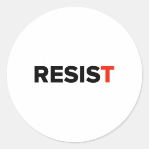 Weersta. Anti Trump #weerstaan 1 Ronde Sticker
