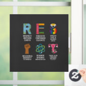 Weersta bloem LGBTQ Rechten Trans Gelijkheid Raamsticker (Huis)