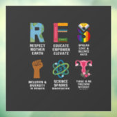 Weersta bloem LGBTQ Rechten Trans Gelijkheid Raamsticker (Vel 3)