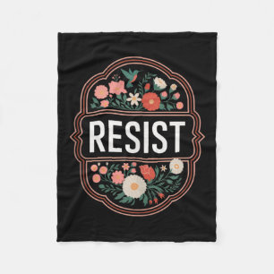 Weersta Bloemprotest Trump Anti Trump Tanktop Fleece Deken