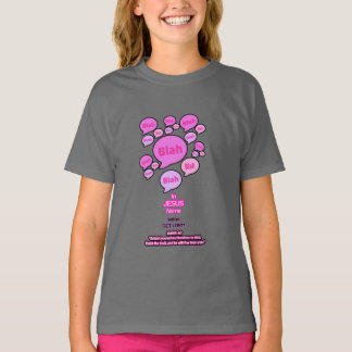 Weersta de duivel - Roze Logo - T-shirt
