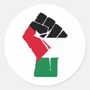 Weersta de Eerste Palestijnse Vlag - Vrij Palestin Ronde Sticker