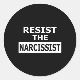 Weersta de narcistische psychologie ronde sticker