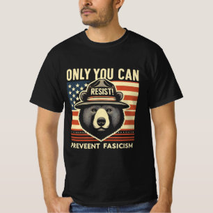 Weersta en voorkom stoutmoedig antifascisme Beer G T-shirt