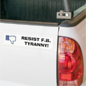 Weersta facebook bumpersticker (Op Truck)