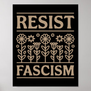 Weersta fascisme Protest Trump Anti Trump 6 Poster