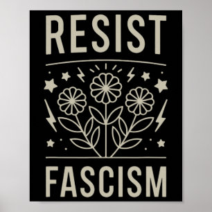 Weersta Fascisme Protesteer Trump Anti Trump 11 Poster