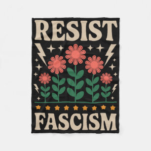 Weersta Fascisme Protesteer Trump Anti Trump 14 Fleece Deken