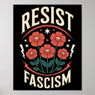 Weersta Fascisme Protesteer Trump Anti Trump 2 Poster