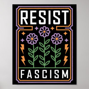 Weersta Fascisme Protesteer Trump Anti Trump 7 Poster