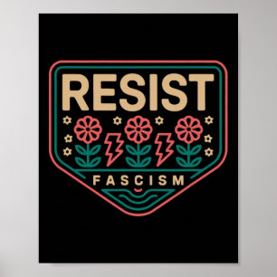 Weersta Fascisme Protesteer Trump Anti Trump 9  Poster