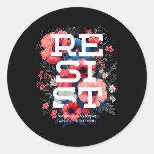Weersta Floral Boho Ronde Sticker