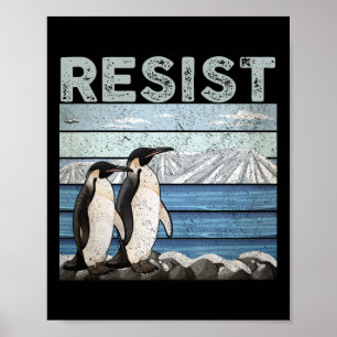 Weersta het pinguïnactivisme poster