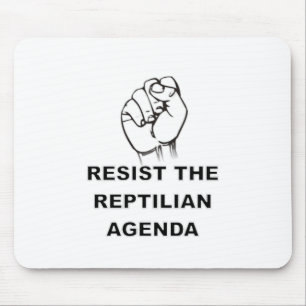 Weersta het Reptiliaanse Agenda Muismat
