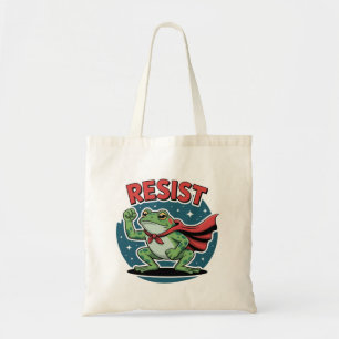Weersta Kikker Portland Kikker Protest voor Mannen Tote Bag