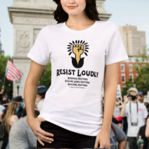 Weersta luid Shirt Antifascistisch en progressie